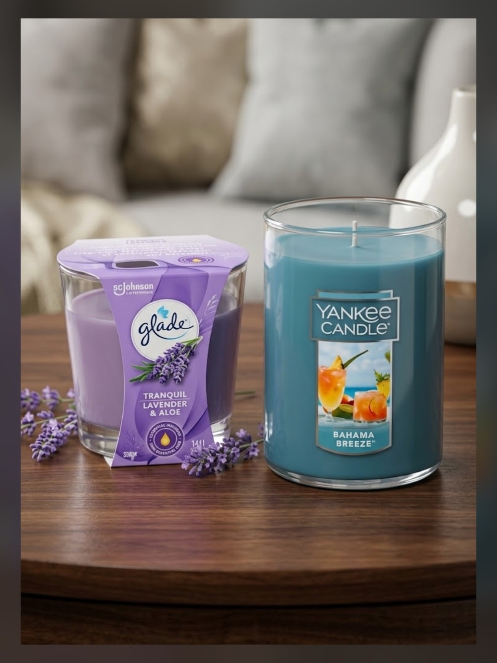 Yankee Candle Bahama Breeze Blue Jar Scented Candle